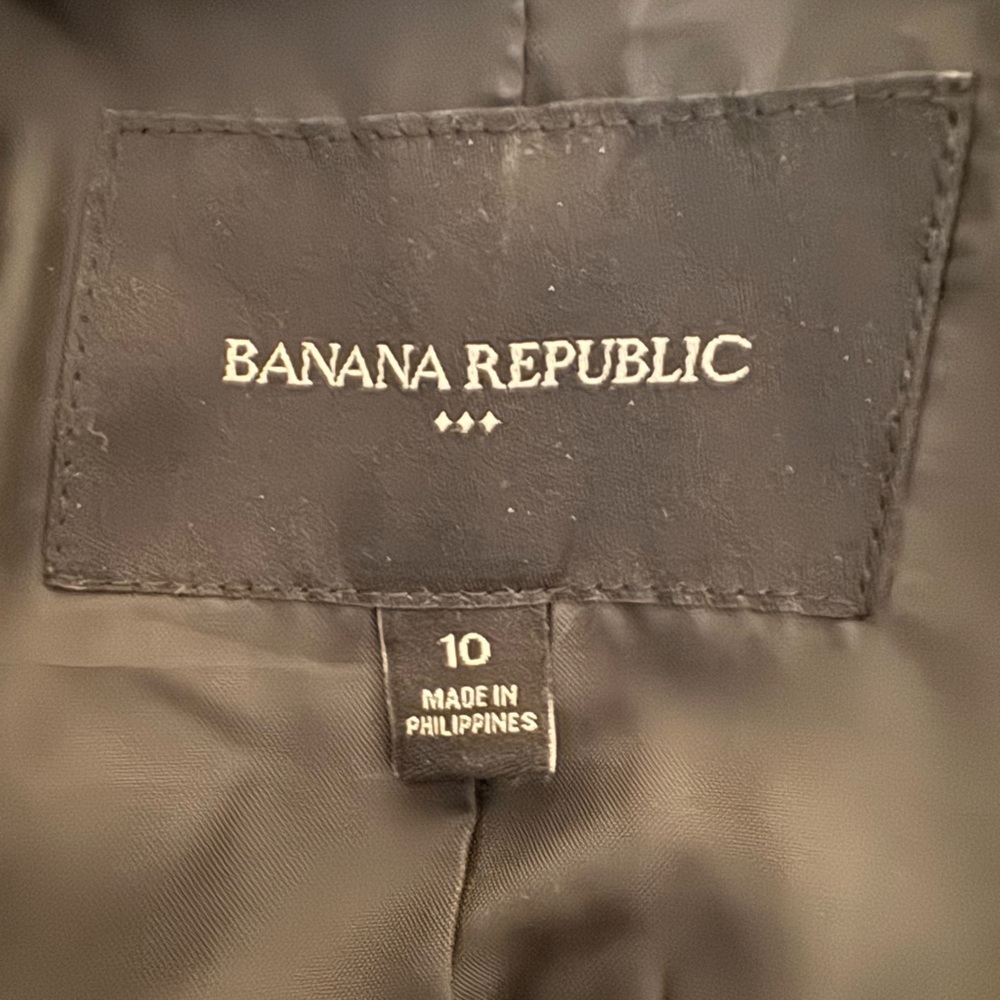 Banana Republic Women's Twill Button Wool Blend Blazer Size 10 - Picture 2 of 7